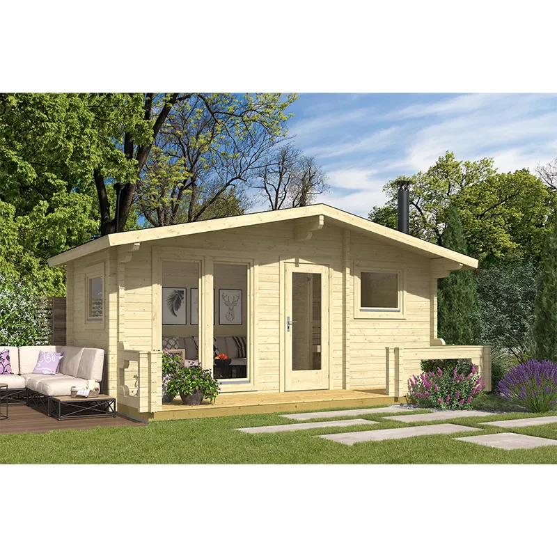 Badstuhytte Suvi 70 mm med terrasse og avslapningsrom