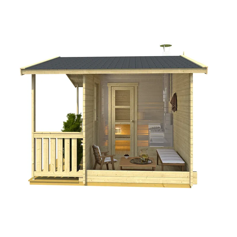 Bastustuga Hannu med relaxrum och terrass