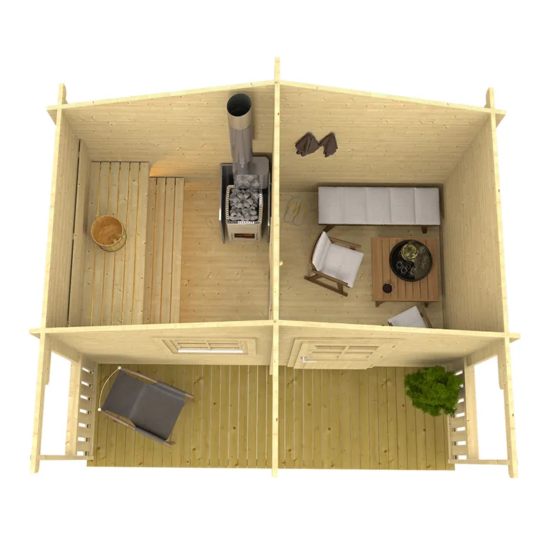 Bastustuga Hannu med relaxrum och terrass